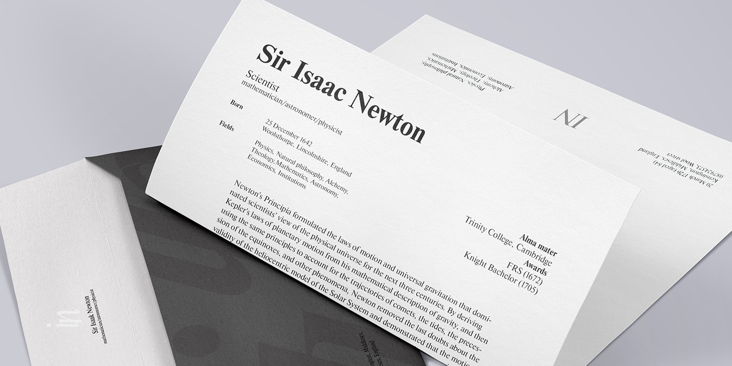 Example font Newton #7